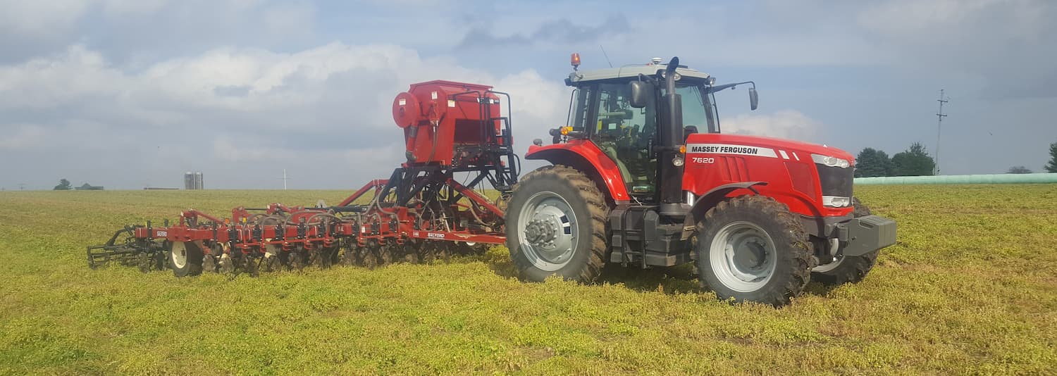 tractor in feild
